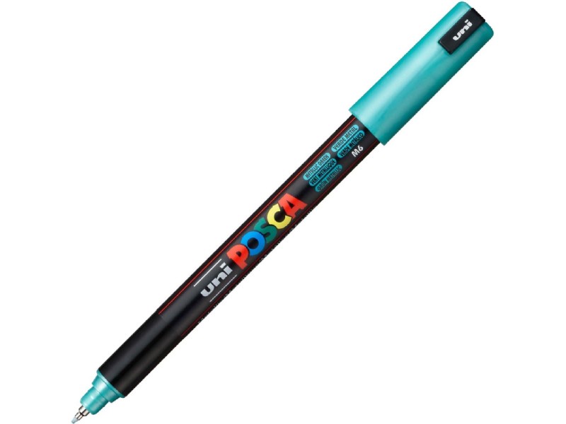 ROTULADOR UNI-BALL POSCA PC1MR VERDE METALICO M6