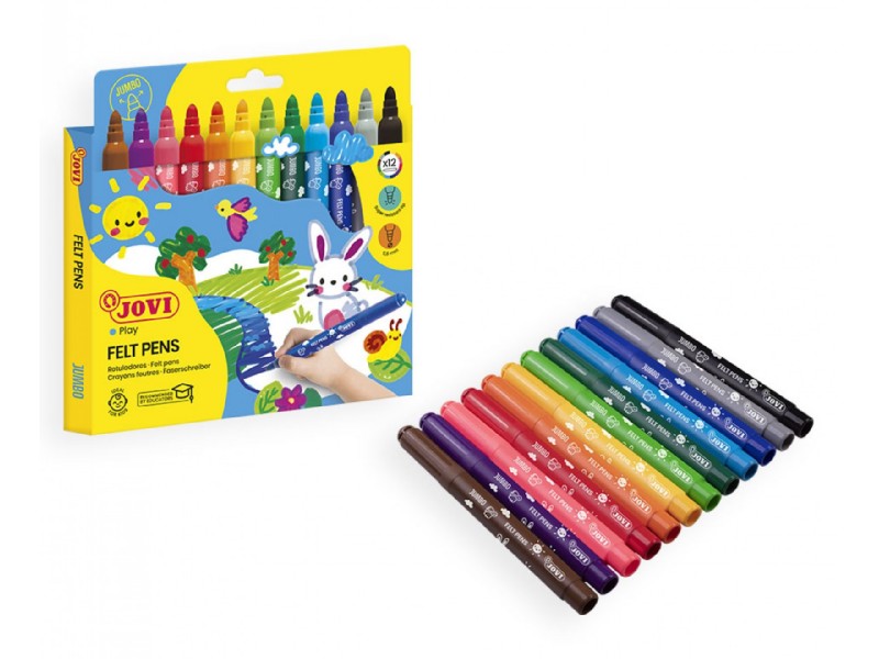 ROTULADOR JOVI MAXI 12-COLORES 1712