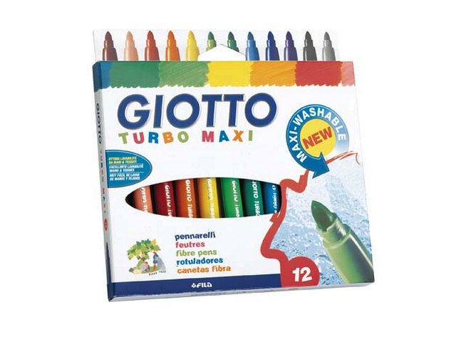 ROTULADOR FILA GIOTTO TURBO MAXI 12 COLORES 454000