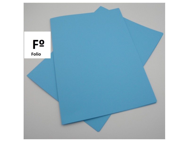 SUBCARPETA COLOR FOLIO AZUL MEDIO unidad* /