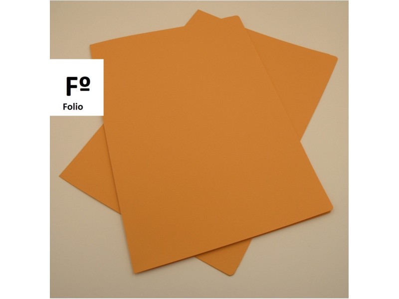SUBCARPETA COLOR FOLIO NARANJA unidad* /