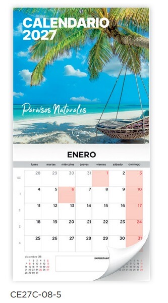 CALENDARIO 2027 PARED MP 30x30 CE27C085