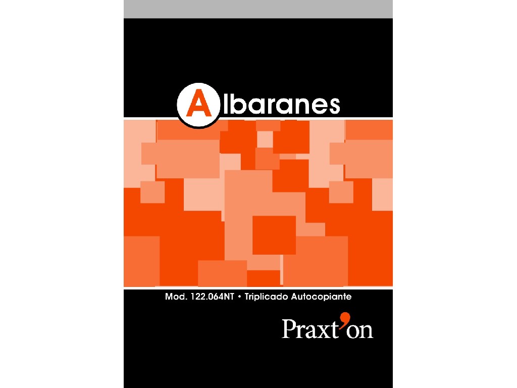 TALONARIO PRAXTON ALBARAN 4º NAT.TRIPLICA 122064NT