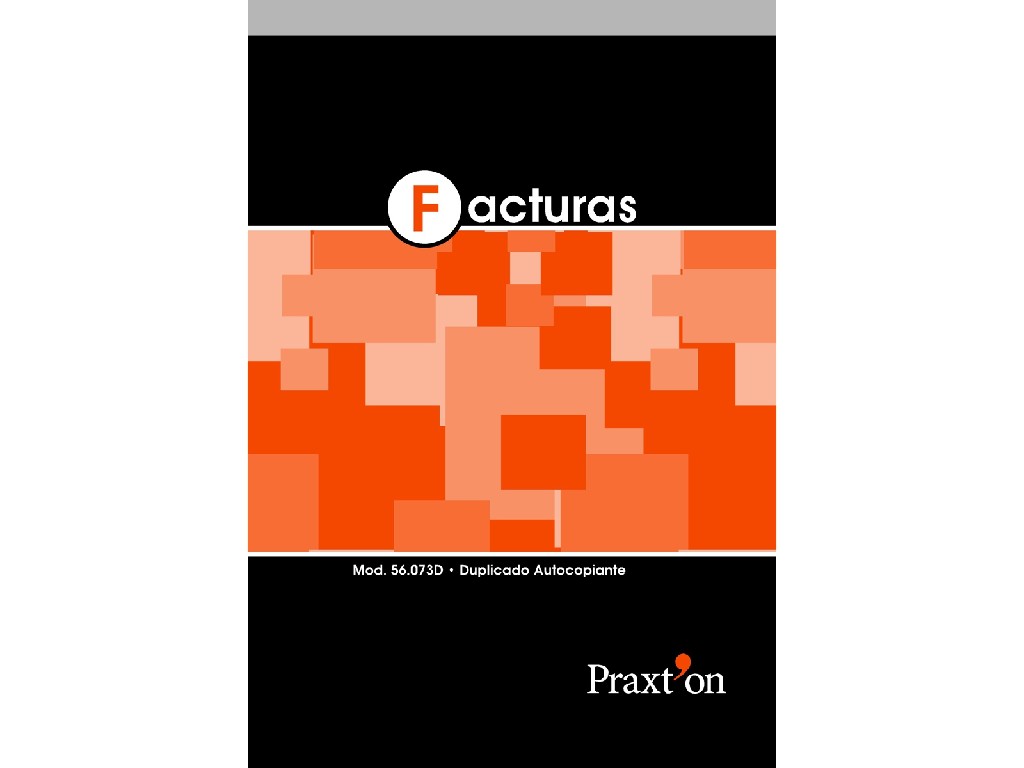 TALONARIO PRAXTON FACTURA Fº NAT. DUPLICAD 56073D