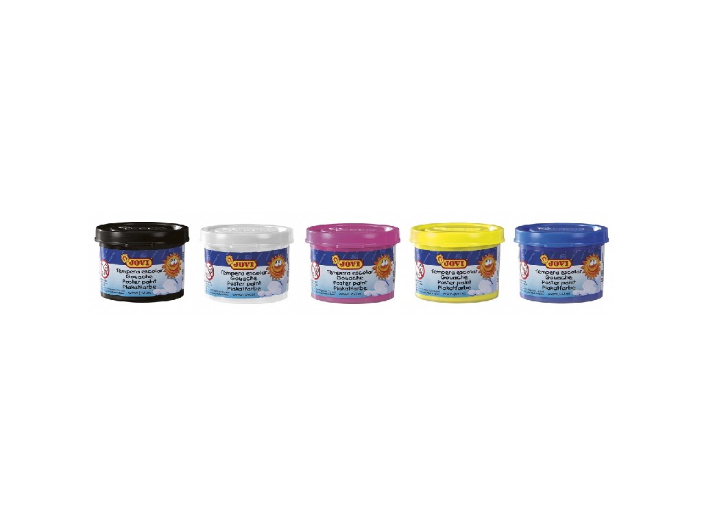 TEMPERA JOVI 505 C/5 COLORES SURTIDOS 35 ML /