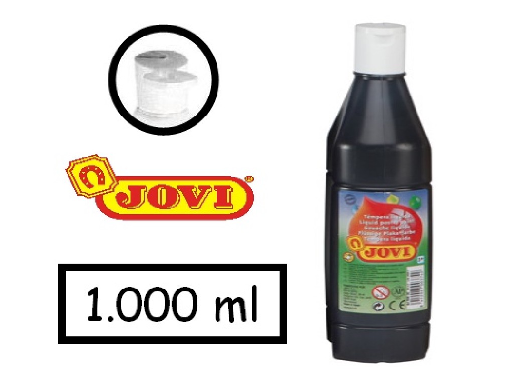 TEMPERA JOVI 1000 CC. LIQUIDA NEGRO 51130