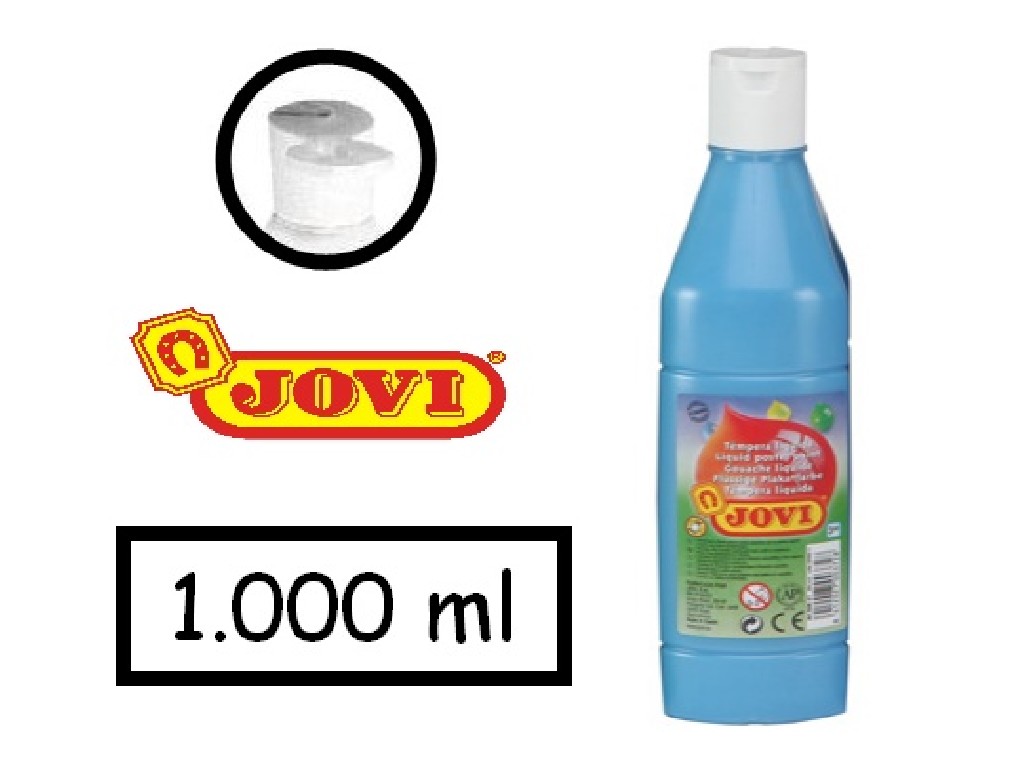 TEMPERA JOVI 1000 CC. LIQUIDA AZUL CYAN  51121
