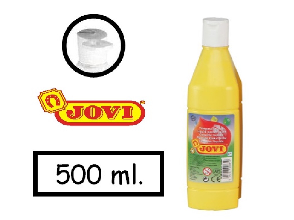 TEMPERA JOVI  500 CC. LIQUIDA AMARILLO 50602