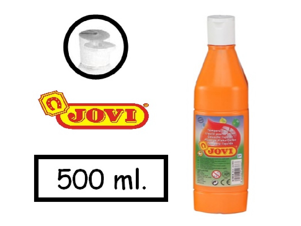 TEMPERA JOVI  500 CC. LIQUIDA NARANJA 50606