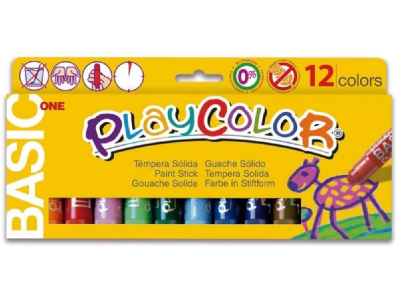 TEMPERA INSTANT PLAYCOLOR ONE BASIC 12 COLORES