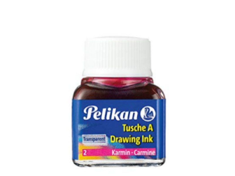 TINTA CHINA FRASCO PELIKAN 523 10 ML. CARMIN