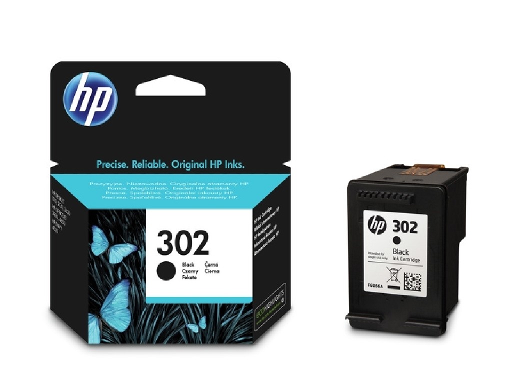TINTA IMPRE. H.P. F6U66AE = 302 NEGRO 190 PAG