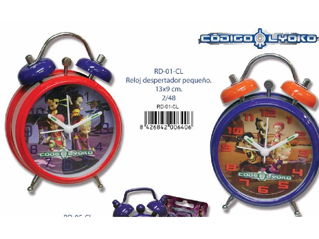DESPERTADOR CODIGO LYOKO PEQUEÑO RD01CL