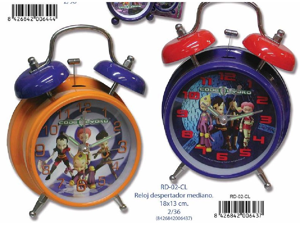 DESPERTADOR CODIGO LYOKO MEDIANO RD02CL