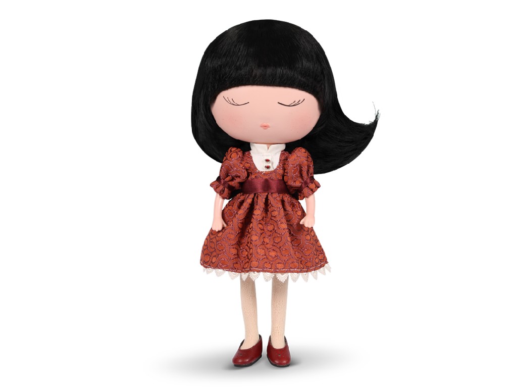 MUÑECA ANEKKE 20720 TRAJE GRANATE