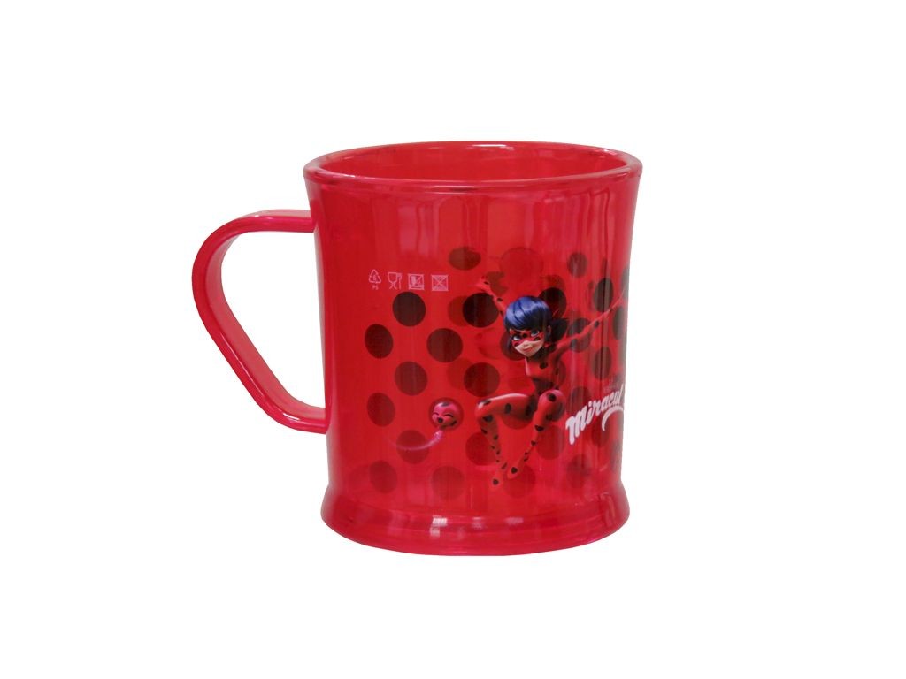 TAZA PLASTICO LADYBUG TRANSLUCIDA MG02LB