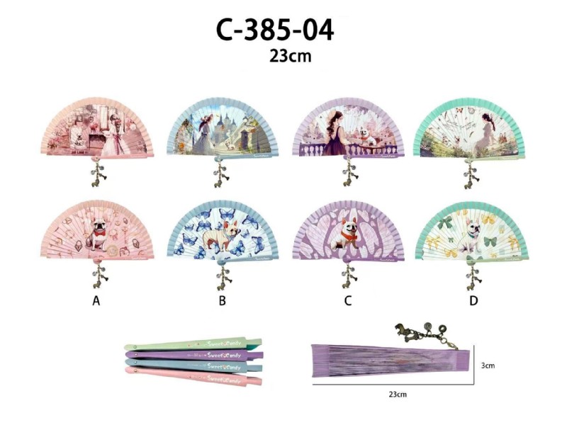 NVA ABANICO SWEET&CANDY C38504 A-B-C-D 23 CM