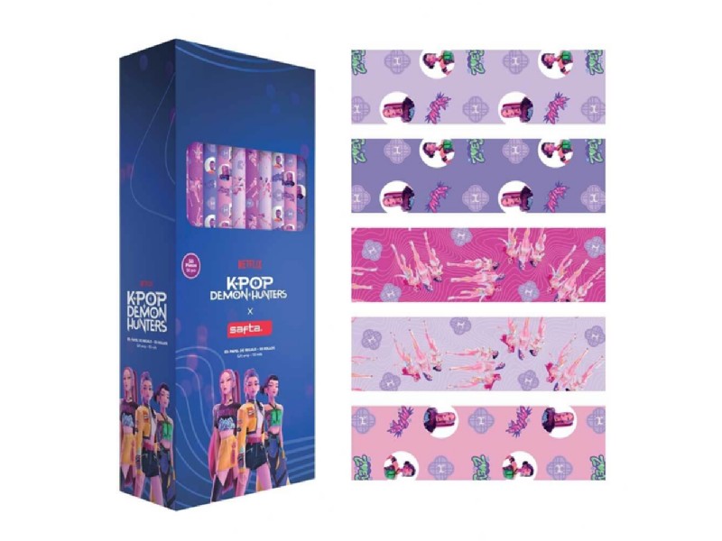PAPEL REGALO SAFTA 342660214 K-POP Demon Hunters -