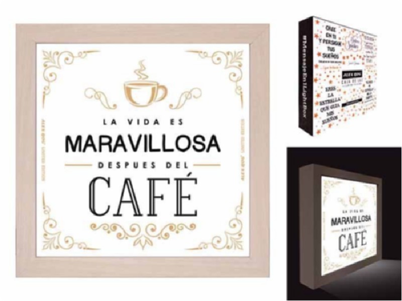 NRO CAJA LUZ LA VIDA ES MARAVILLOSA AH182