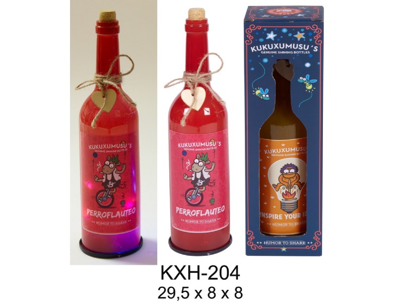 NRO BOTELLA LUZ KUKUXUMUSU KXH204 PERROFLAUTEO