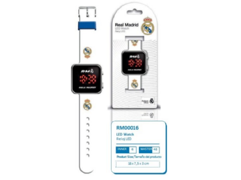 NEUR RELOJ REAL MADRID LED RM00016