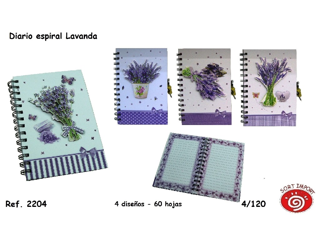 NSOR LIBRETA RELIEVE LAVANDA 2204
