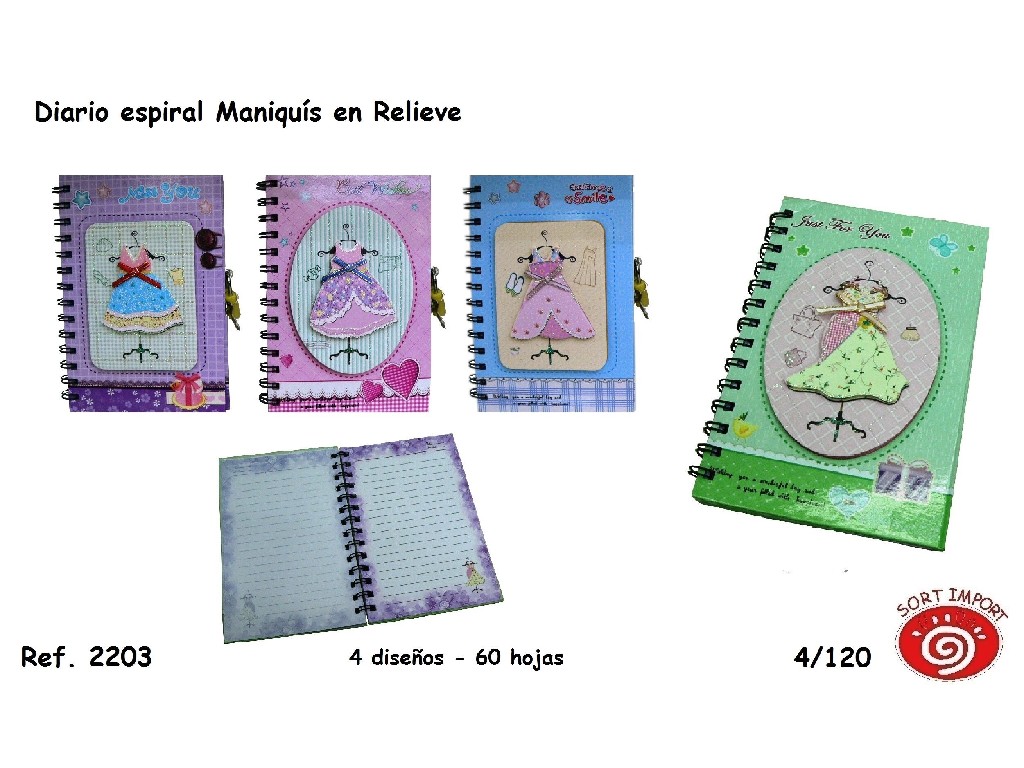 NSOR LIBRETA RELIEVE MANIQUI REF. 2203